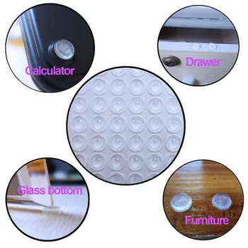 

118pcs Drawer Pad Buffer Protective Cabinet Door Bumper Kitchen Furniture Glass Top Self Adhesive Wall Clear Combo Pack Silicone