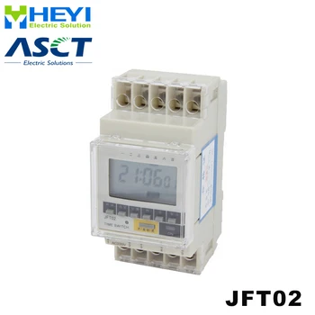 

Weekly Programmable digital time switch LED display JFT02 AC 110V 220V 20A Din Rail Timer Controller