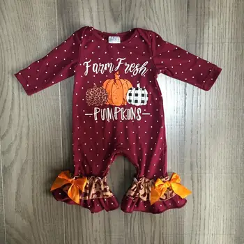 

baby girl clothes baby halloween romper infant toddler romper baby clothing with pumpkin print