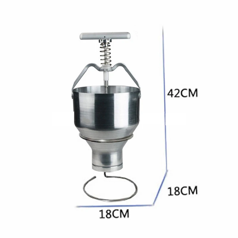 

Stainless Steel Hand-operated Cake Donuts Machine Small Doughnut Making Tool Kitchen Appliance 6 Levels Manual Adjustment