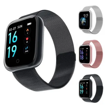 

2019 Women Men Waterproof Smart Watch T80 Bluetooth Smartwatch For Apple IPhone Xiaomi Heart Rate Monitor Fitness Tracker