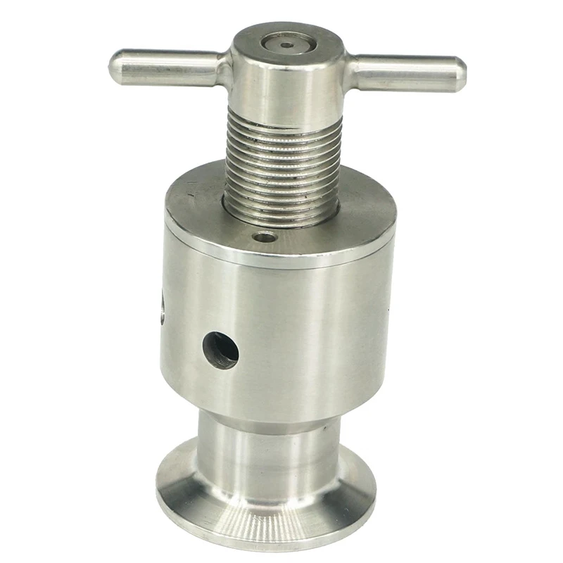 

New 1.5 inch Three Clamps 0.5-5 Bar Adjustable Overflow Safety Valve Guard Fermenter Pressure Relief Valve