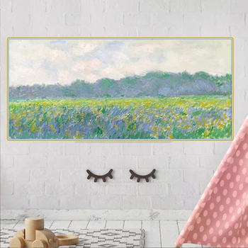 

Citon Claude Monet《Field of Yellow Irises at Giverny》Canvas Art Oil Painting Famous Artwork Picture Wall Decor Home Decoration