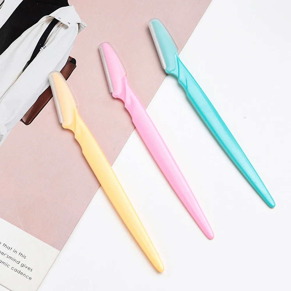1PC/3PCS/5PCS Eyebrow Trimmer Blade Shaver Portable Face Razor Eye Brow Epilation Hair Removal Cutters Safety Razor Woman Makeup