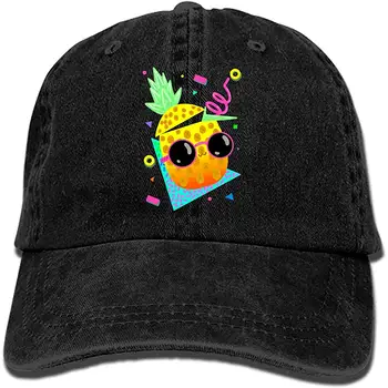 

Let's Get Lit Plain Adjustable Cowboy Cap Denim Hat for Women and Men