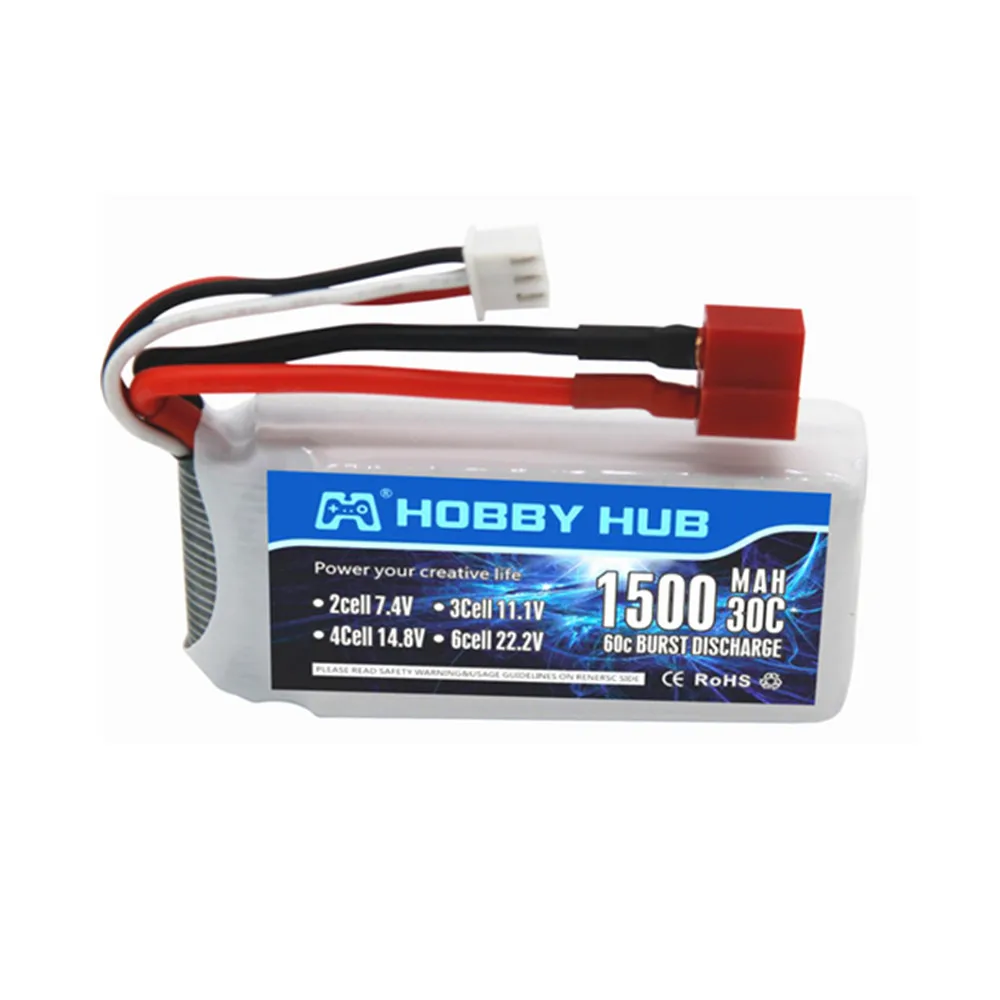 7.4V 1500mAh Lipo Battery 2s Lithium battery 7.4 v Airplanes battery with JST/T/XT60 Plug rechargeable lithium batteries For RC Helicopter Parts