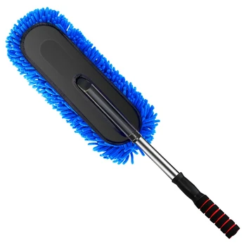 

Car Adjustable Telescopic Detachable Wiping Soft Chenille Mop Cleaning Wash Brush Tool