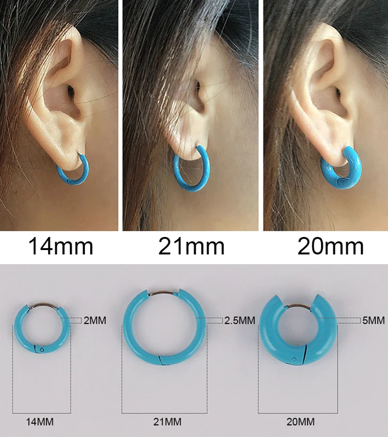 2 Pairs X 304 Stainless Steel Earring Studs, Geometric Earring