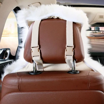 

Wool Car Seat Cover Winter Warm Automobiles Seat Cushion Auto Seats Cover Cars Fur Accessories Natural Fur Australian Sheepskin
