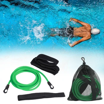 

Swimming Training Elastic Belt Water Trainer Traction Resistance Safety Rope Set Swimming Portable Outdoor Elements