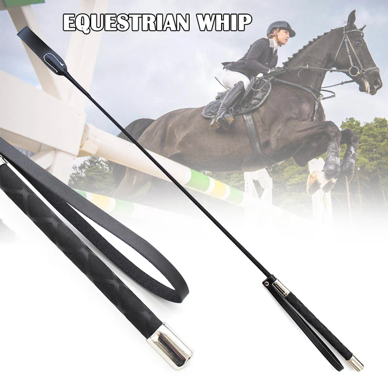 50/70cm Nonslip Riding Crop Horse Whip Pu Leather Horse Whips