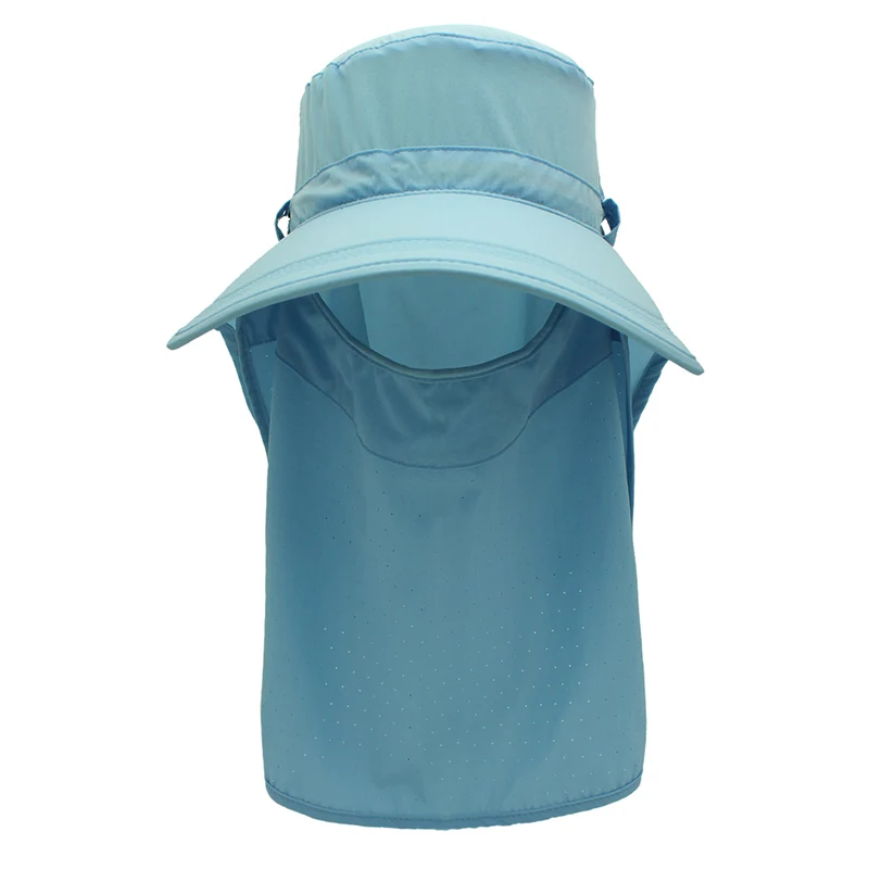 

Outfly Brand 2020 New Summer Sun Visor Hat Removable Mask and Neck Multi-functional Outdoor Hat for Women