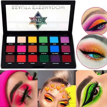 

Colorful Eye Shadow 18 Colors Nude Matte Eyeshadow Pallete Waterproof Long Lasting Professional Eye Shadows Palette Makeup Tools