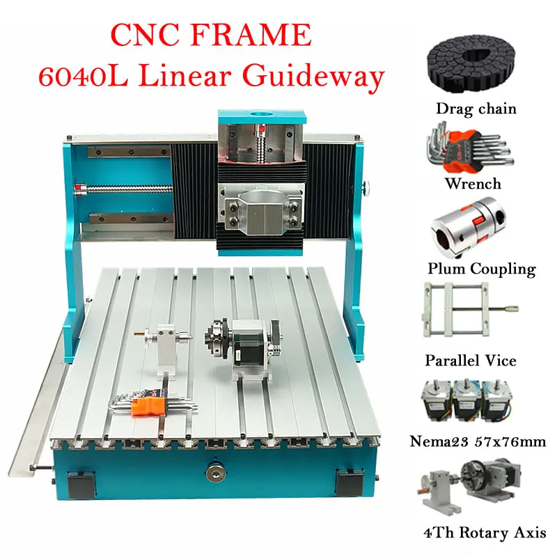 CNC 6040L Frame Linear Guideway for DIY CNC 6040 Engraving Milling ...
