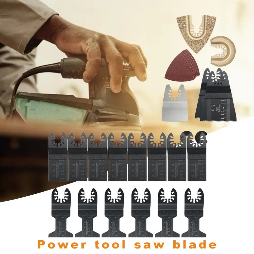 

32pcs Multi-function Woodworking Saw Blade Wood Slotted Oscillating Rotary Tool Universal Repair Machine Power Tool