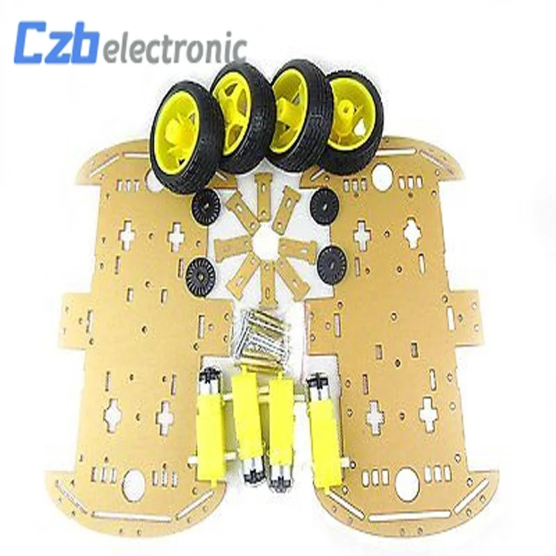 1 комплект 4WD умный робот шасси автомобиля наборы для arduino с шифратором скорости