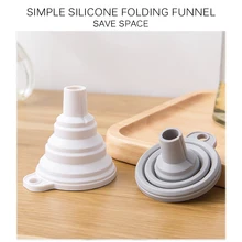 Кухня Мини силиконовая складная Складная воронка стиль Воронка бункер кухонные инструменты аксессуары кухонный гаджет
