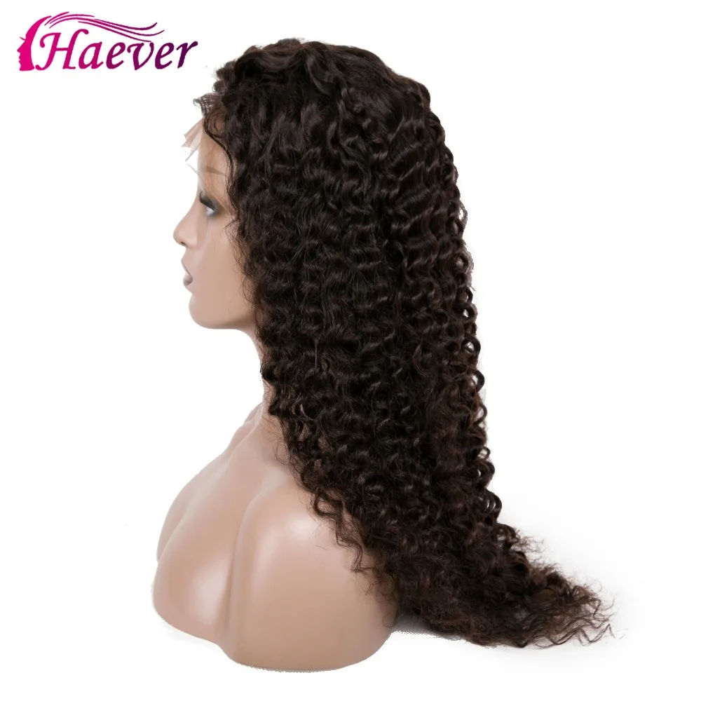 Haever парик шнурка глубокая волна 13x6 человеческих волос парики для чернокожих Для женщин натуральные предварительно перуанские Remy(Реми) 150% девственные волосы