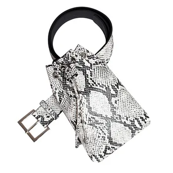 

Luxury Waist Bags For Women 2020 Fanny Bucket Belt Bag Serpentine Leather Women Shoulder Bags Bolsa Feminina # YJ