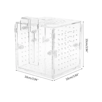 

Acrylic Aquarium Fish Breeding Isolation Box With Sucker for Baby Fish Hatchery Incubator Cage B85C