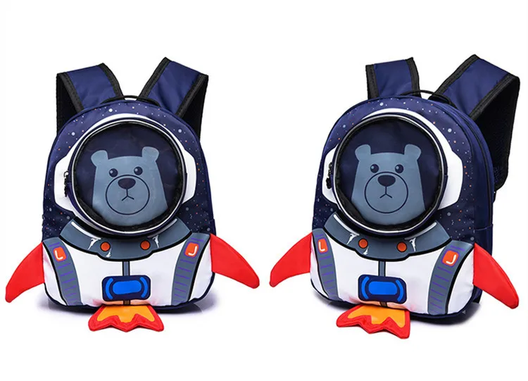 Милый 3D ракета астронавт маленький рюкзак Детская сумка для детского сада, Дошкольные Рюкзаки школьные ранцы для мальчиков и девочек