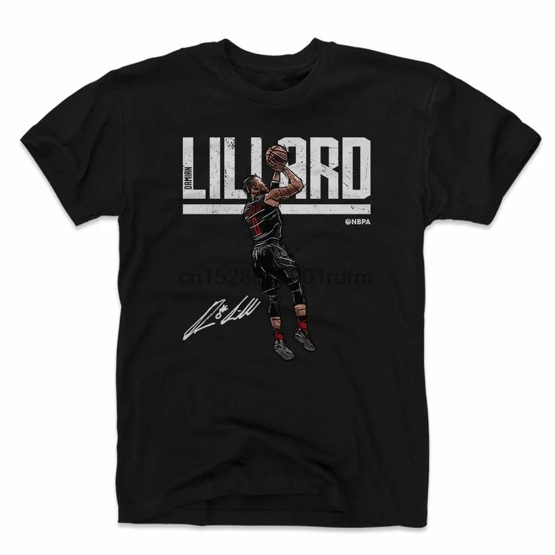 Одежда 500 уровень рубашка Damian Lillard винтажная портландская баскетбольная Мужская