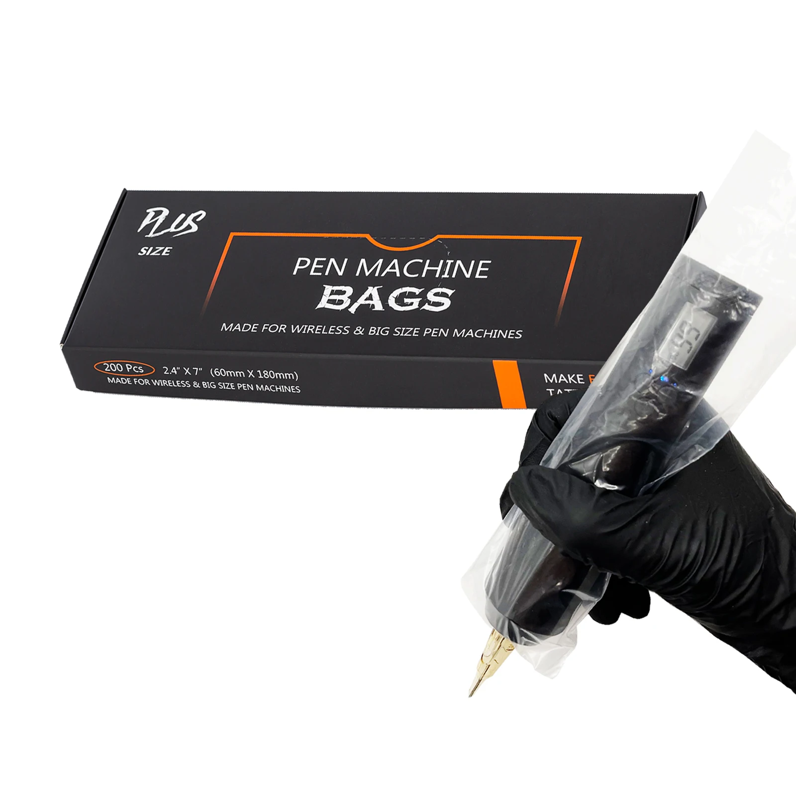 EZ Disposable Cartridge Pen Machine Grip Sleeve Covers PLUS Size for Wireless Big Size Pen Machine Clear Cover Bags 200pcs/bag шина antares grip winter plus 245 50 r18 104h