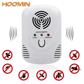 

HOOMIN 110-240V/5W Cockroach Trap Electronic Ultrasonic Pest Control Repeller Mouse Killer EU/US Plug