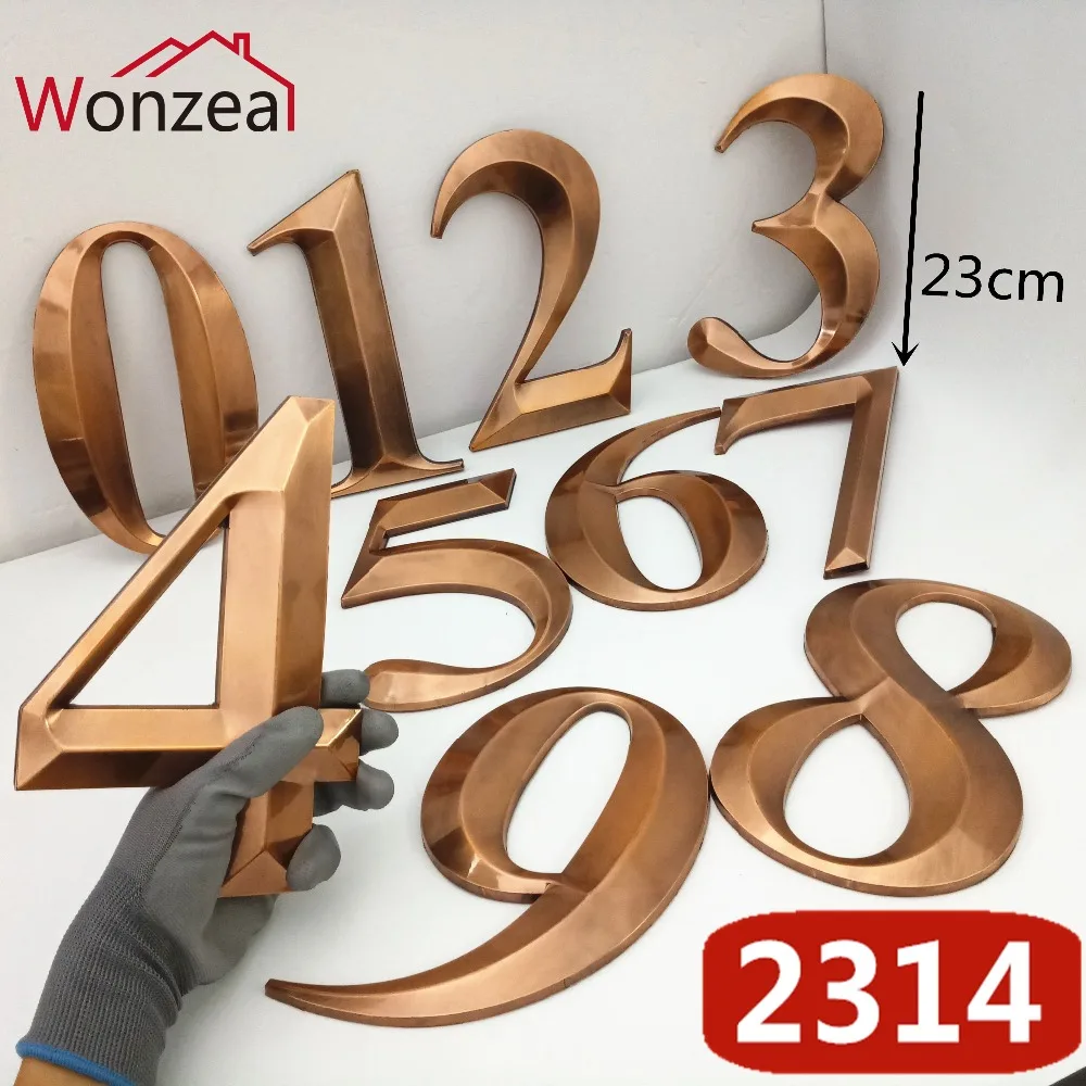 2314R红古锥形23cm塑料门牌=b混合02