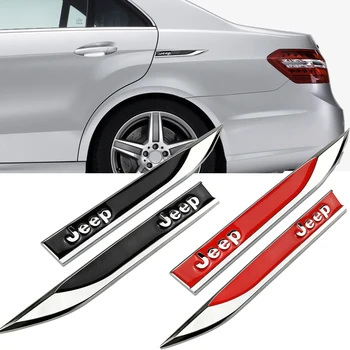 

for Jeep Badge Renegade Liberty Rubicon Wrangler jk Grand Cherokee Patriot Compass Fender Protection Emblem Metal Car Sticker