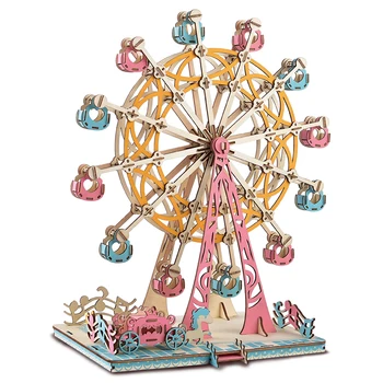 

3D Wooden Puzzle Eiffel Tower Assembly Model Wood Desk Decor Toys for Children Present Drop Shipping Wholesale