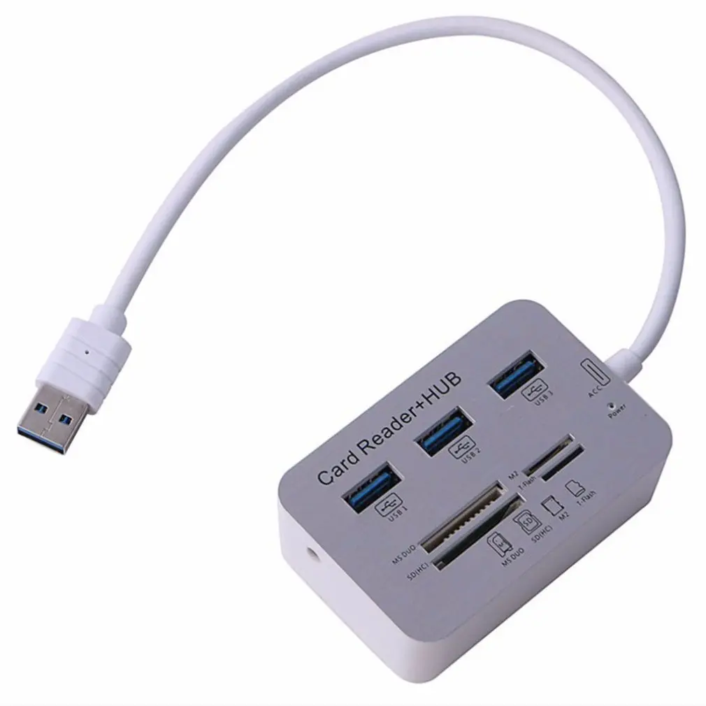 

High Speed Multi 3 Port USB 3.0 Hub Multiport SD TF Card Reader Usb Splitter for Macbook Pro Air Computer Pc Laptop Accessories