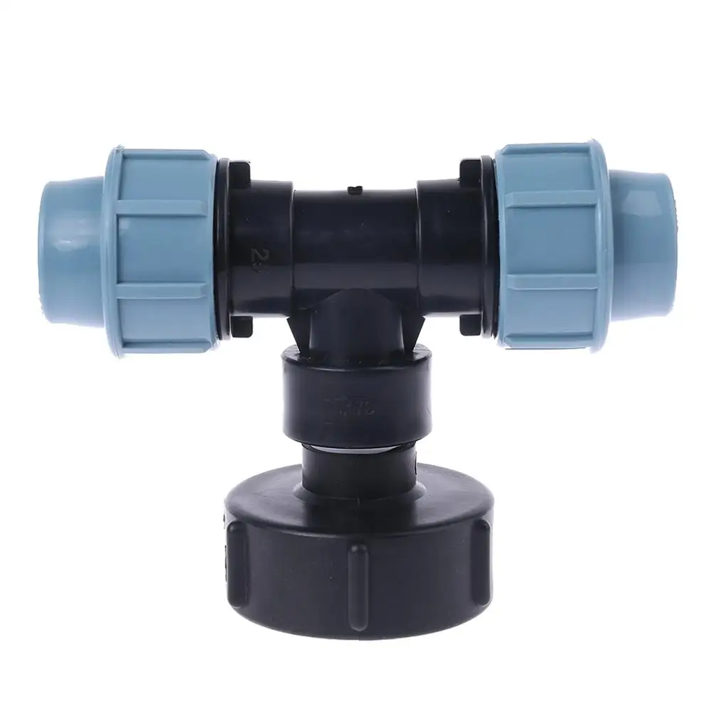 

IBC Tank Tap Hose Adapter Three-way Outlet 25mm Durable Garden Thread Tap Water Hose Connector Thread Fitting Tool