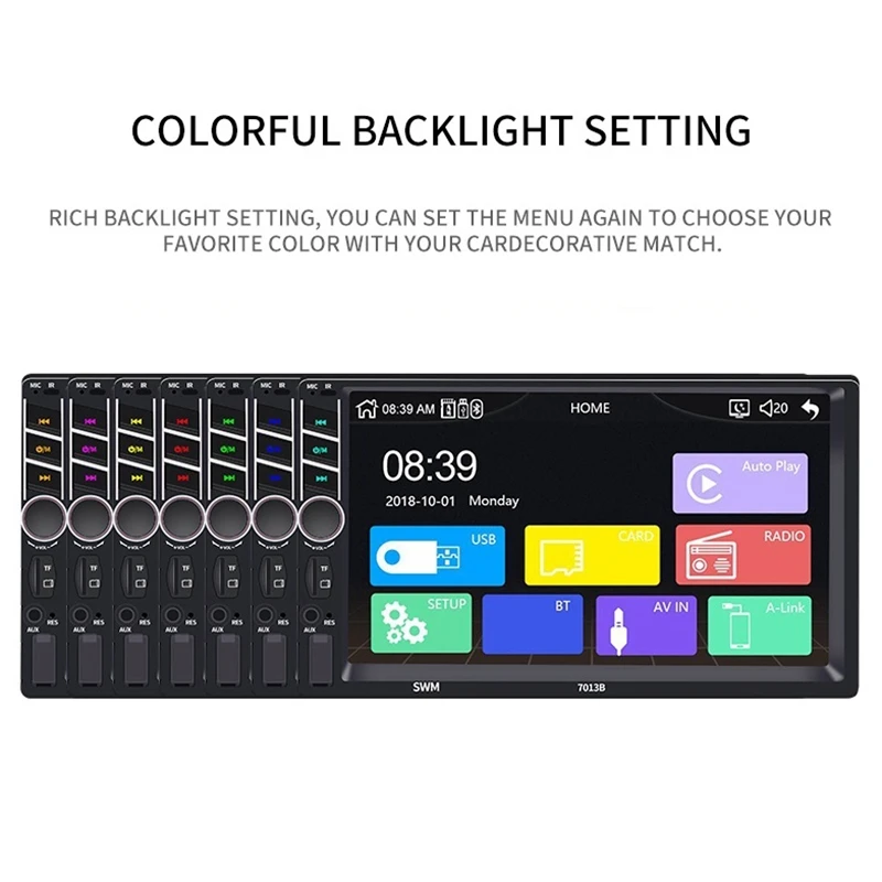 Car Stereo Receivers/Radio 2 Din7 Inch Contact Screen Mp5 /Mp4/Mp3 PlayerBluetooth AudioFm RadioUsb/Sd/Aux InputMirror Link Car Stereo Receivers/Radio 2 Din7 Inch Contact Screen Mp5 /Mp4/Mp3 PlayerBluetooth AudioFm RadioUsb/Sd/Aux InputMirror Link