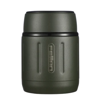 

FEIJIAN Food Jar Insulated Lunch Containers 500ml green Vacuum Stainless Steel Keep Food Warm Container Leak Proof Double W