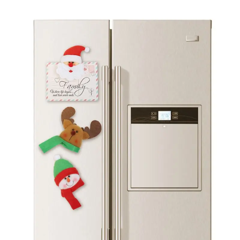 

Christmas Fridge Magnets Cute Refrigerator Stickers For Home Kitchen School Classroom And Office Decor Santa Claus/Snowman/Elk