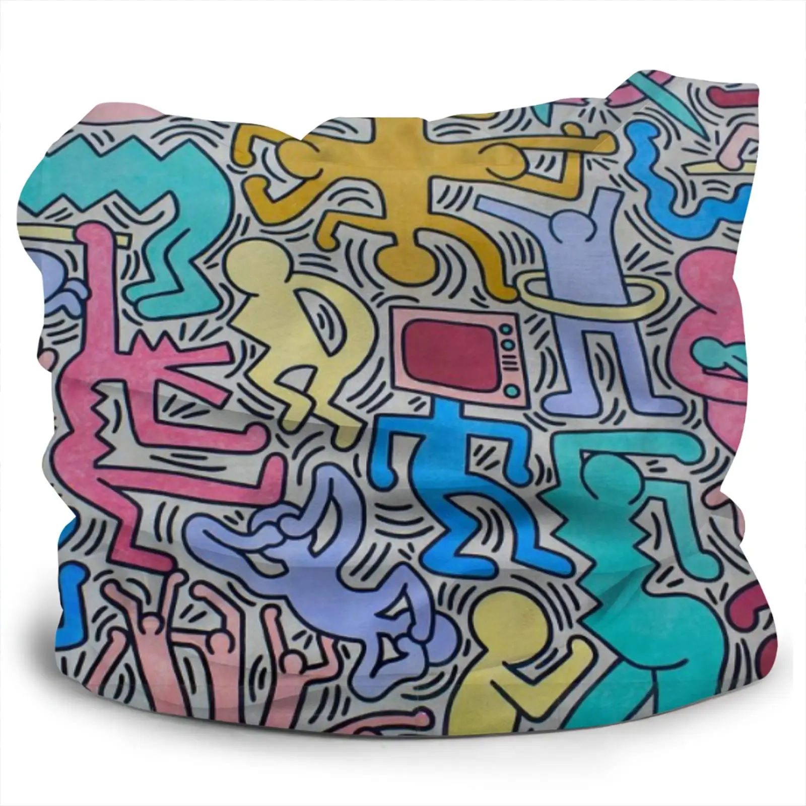 Keith Haring художественная винтажная теплая повязка на голову с граффити для улицы