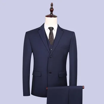 

Suit Male Suit Leisure Small Suit Suit Slim Fit Men Suit Three-piece Set Coat