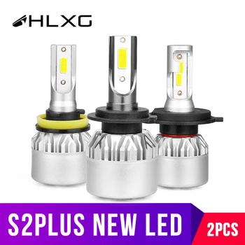

hlxg H4 LED H7 H11 HB4 HB3 Car Headlight Bulbs Near Far beam diodes fog lights 8000LM 6500K 4300K 8000K luces led para auto 12V
