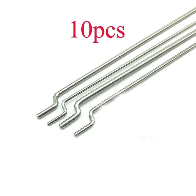 1.5 x L300 mm Pushrod Connector Stainless Steel Rod Linkage,Z Shape,10pcs 714998814357