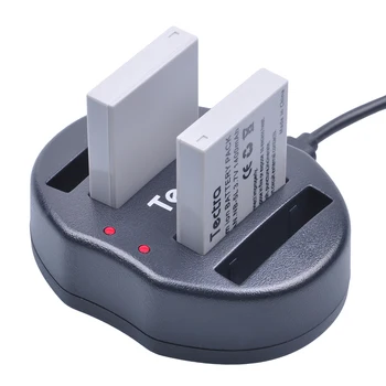 

Tectra 2pc NB-5L NB 5L NB5L Rechargeable Camera Battery+USB Dual Charger for Canon IXUS 800 IS 850 900 TI 950 960/970 980