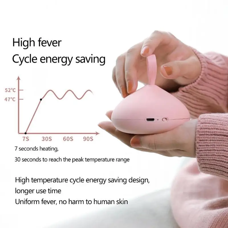 3600mAh Chocolate Mini USB Rechargeable Travel Winter Hand Warmer Power Bank Adjustable Warm Mobile Power Winter Hand Warmers