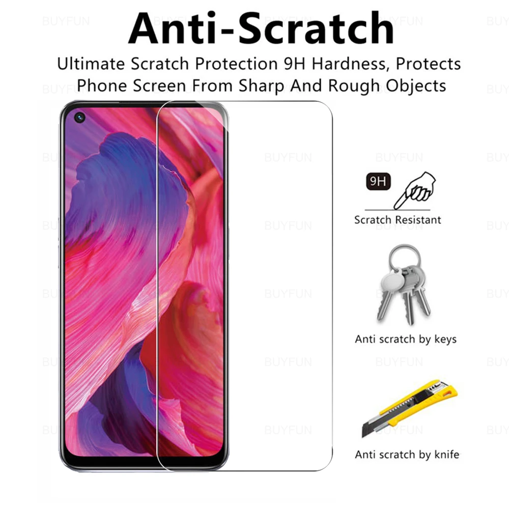 6in1 Screen Camera Lens Protector For Oppo A74 A94 A54 4G 5G Tempered Glass For oppo a 74 72 54 52 94 92 Safety Protective Glass phone screen cover