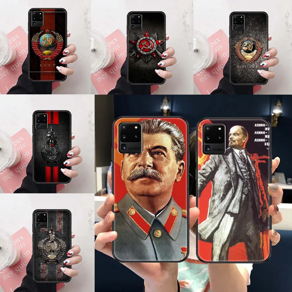 Сталин Ленин Советский Союз СССР чехол для телефона Samsung Galaxy Note 4 8 9 10 20 S8 S9 S10 S10E S20