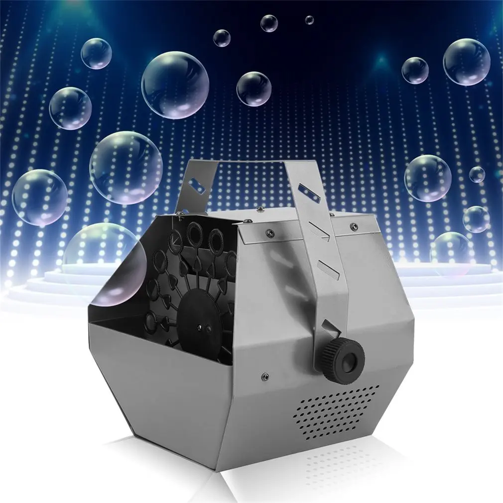 

Automatic Mini Magic Bubble Making Machine Blower Maker Kids DJ Disco Dancing Wedding Party Outdoor Indoor Stage Metal Case
