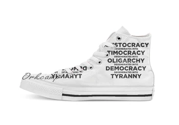 

Republic Custom Casual High Top lace-up Canvas shoes sneakers Drop shipping