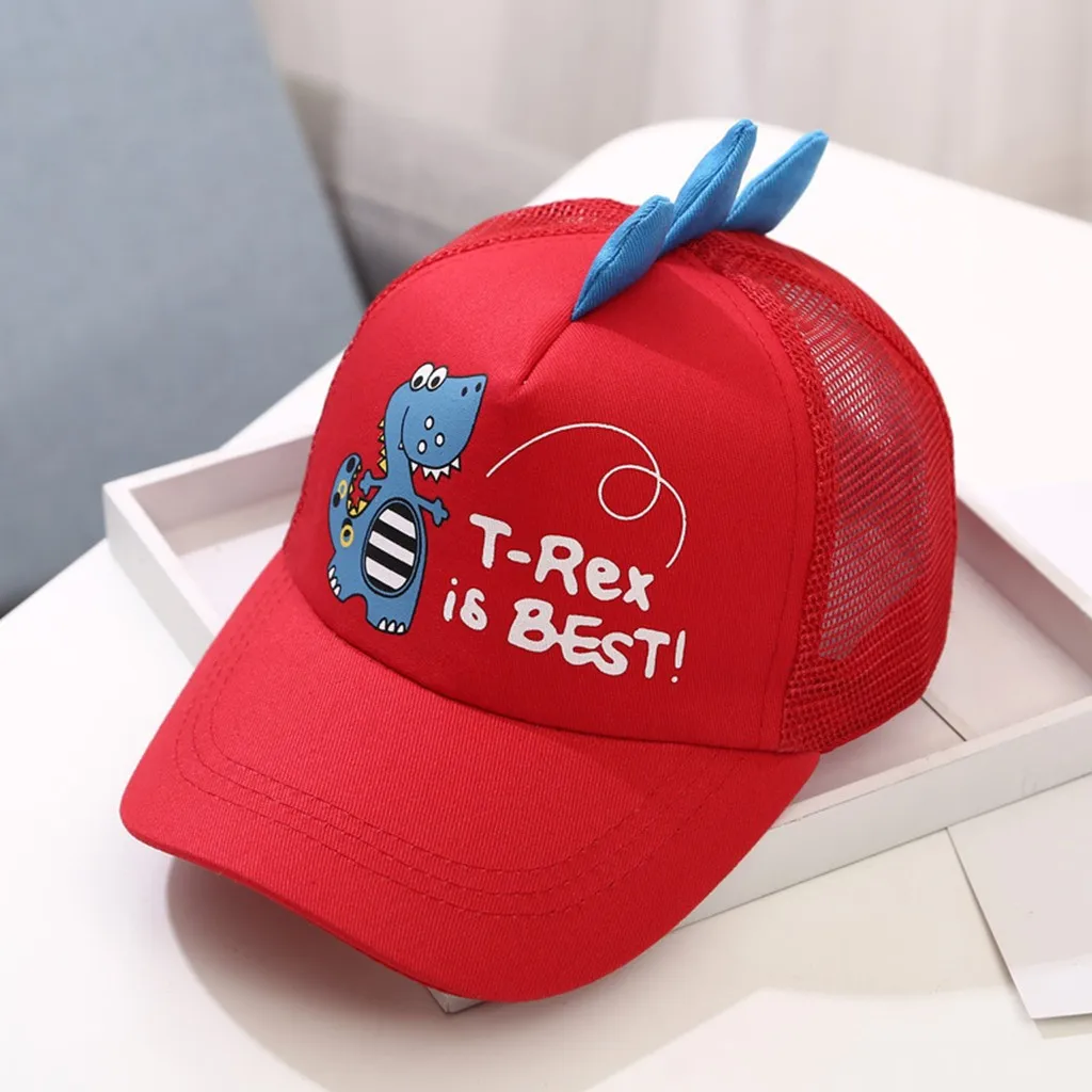 Adult Kids Baby Cartoon Dinosaur Embroidered Letter Printed Cap Harajuku Fashion Boys Girls Baseball Caps Peaked Hat бейсболка