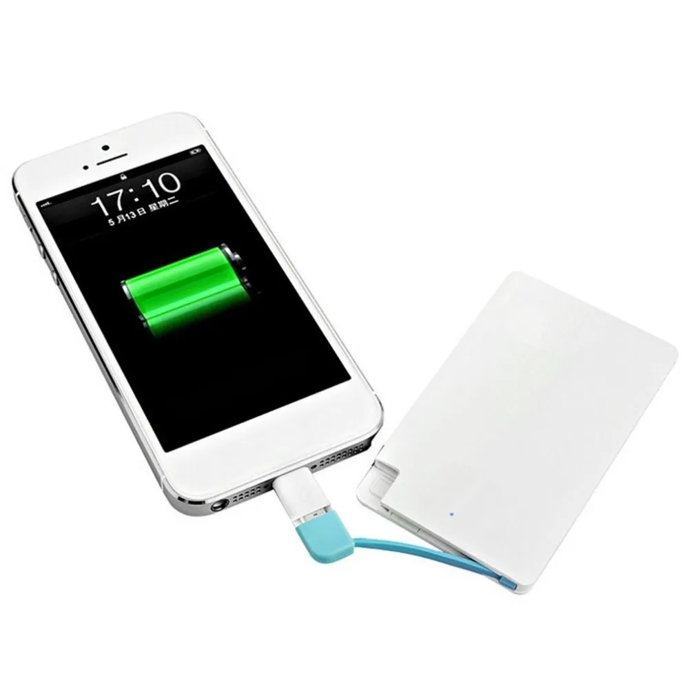 

1500mAh Ultra Slim Power Bank Portable External Battery USB Powerbank For Cell Phone Quick Charge Travel Power Supply Tool