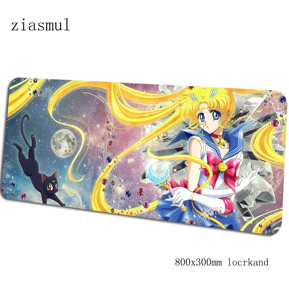 Sailor moon коврик для мыши геймер подставка для запястья 800x300x3 мм notbook коврик для мыши игровой коврик для мыши большой аниме-пэд коврик для мыши ПК настольный коврик для мыши - Цвет: pattern 4