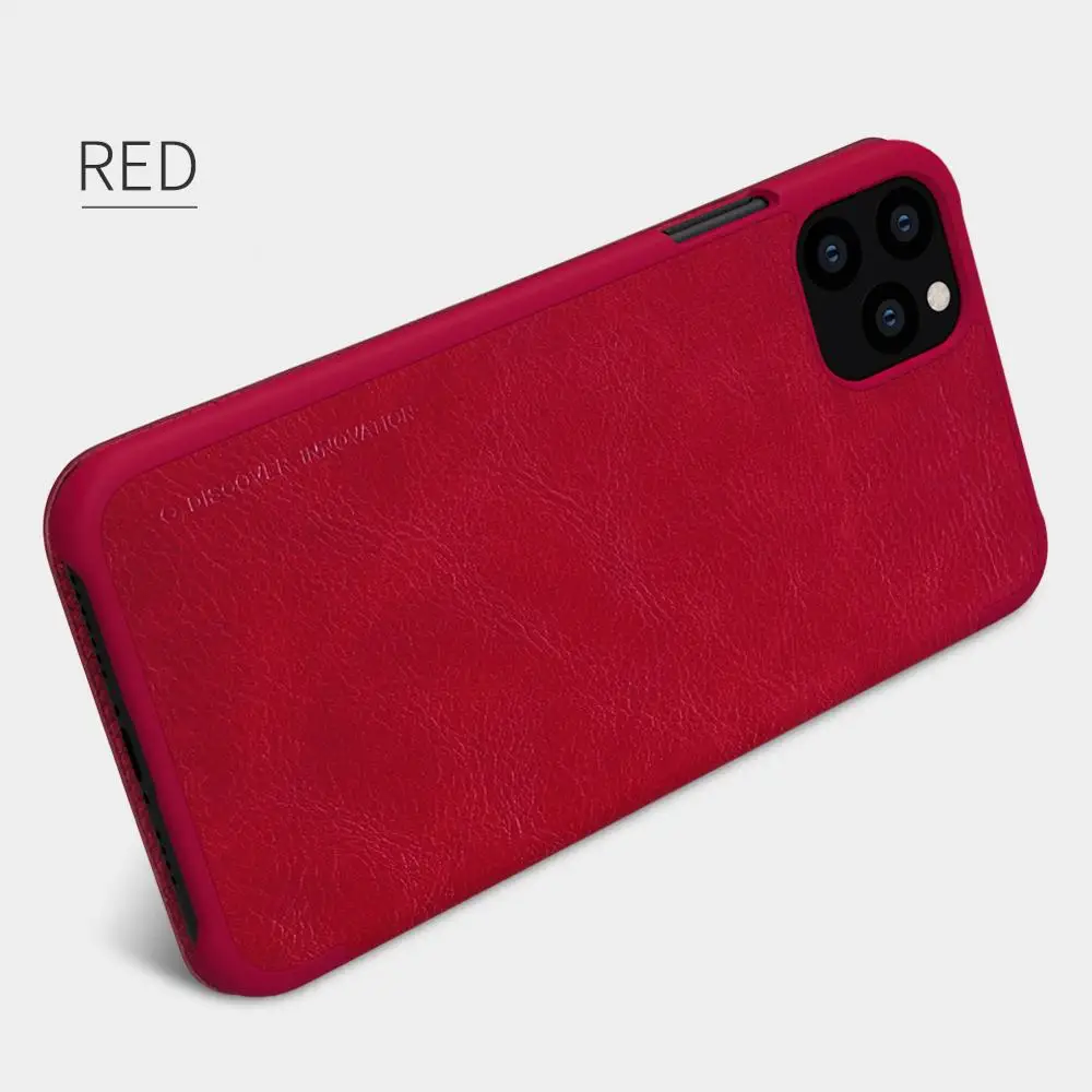 Чехол для Apple iPhone 11 Pro Max, чехол для iPhone 8, 7 Plus, X, Xs, Xr, чехол Nillkin, роскошный кожаный чехол с отделением для карт, флип-чехол, чехол